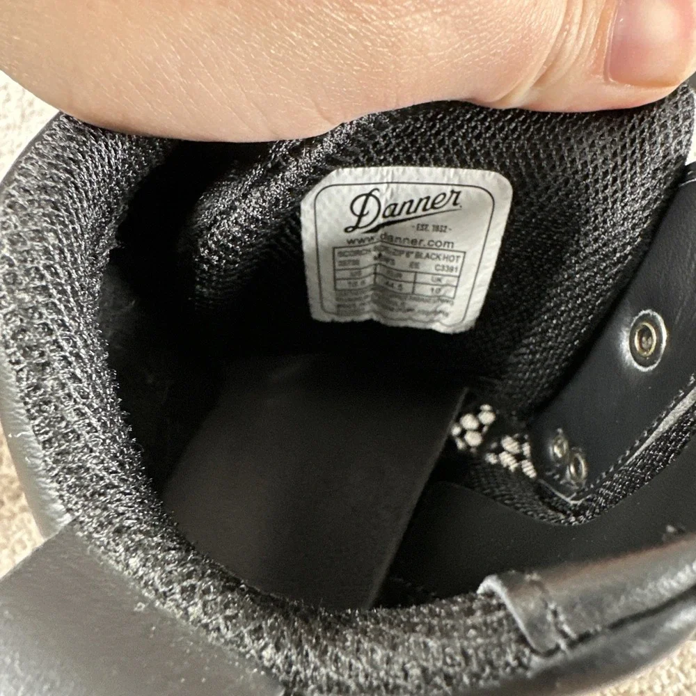 Danner 25730 Scorch Side Zip Black Hot 6